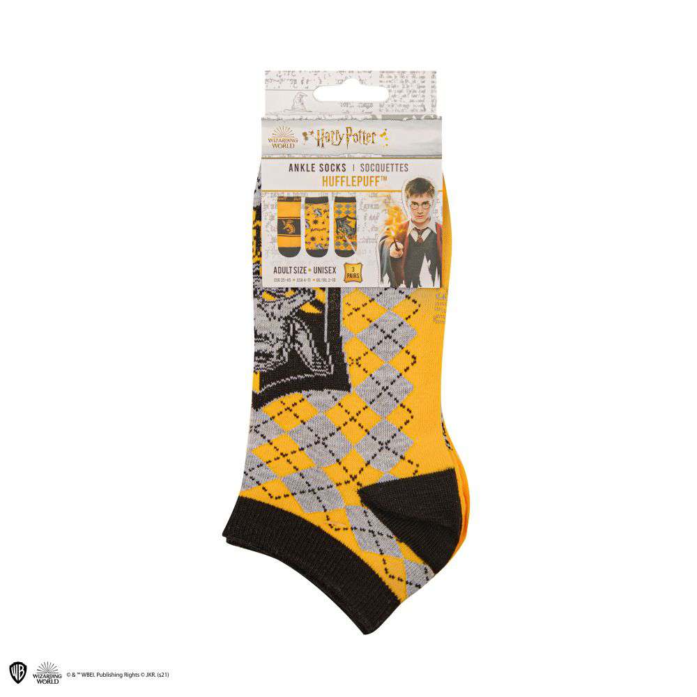 Harry Potter Hufflepuff Ankelsockor Set (3) cinereplicas