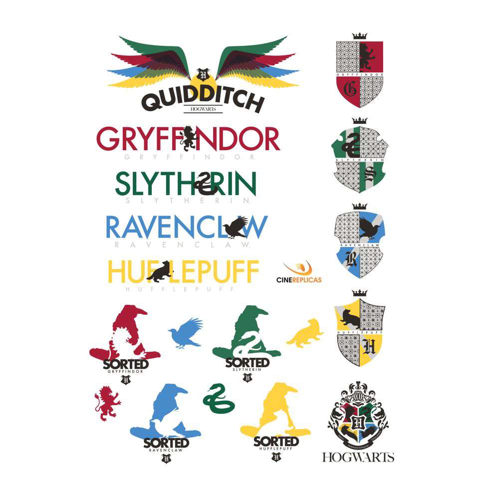 HP Klistermärken Set (55) - Kreativ Dekoration för Ditt Utrymme cinereplicas