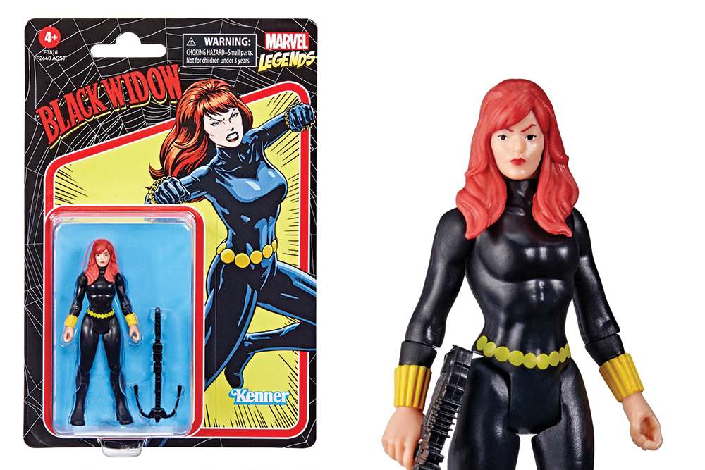 Marvel Legends Retro Black Widow Action Figure hasbro