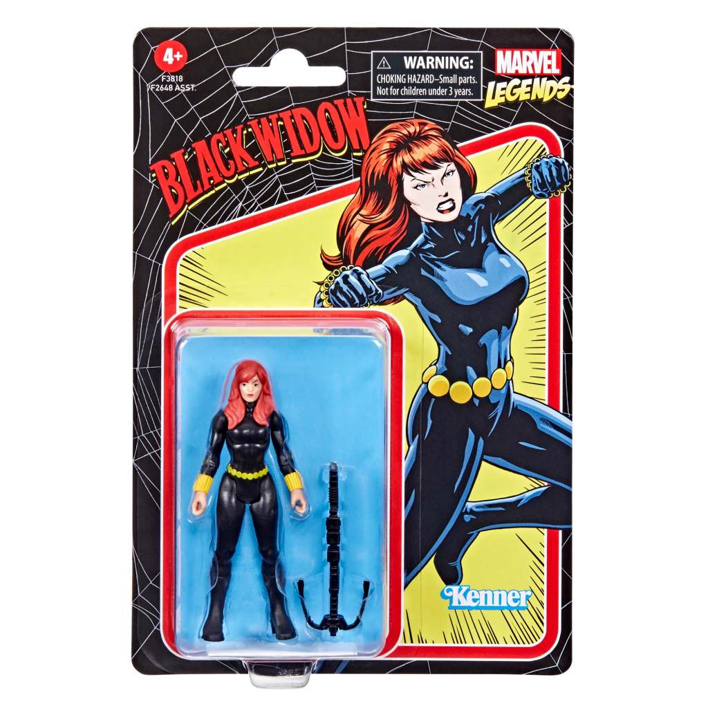 Marvel Legends Retro Black Widow Action Figure hasbro