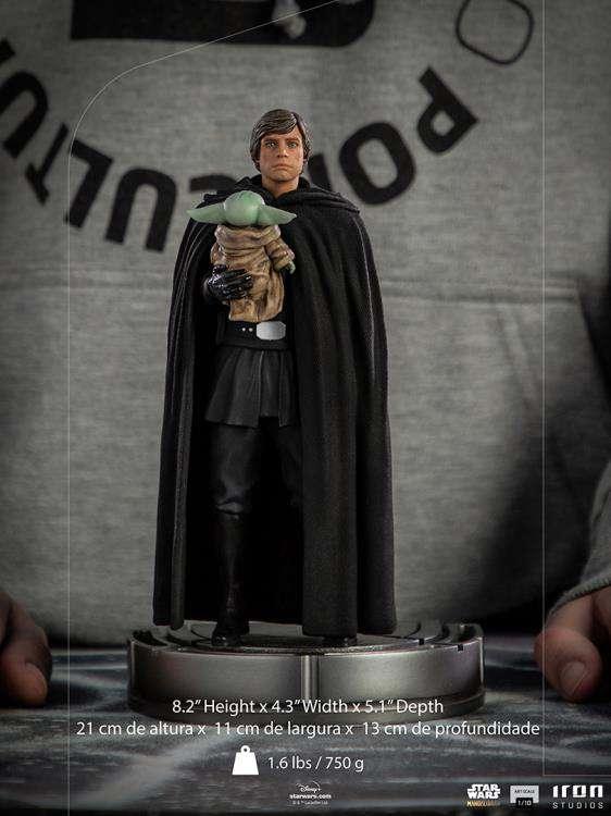 Mandalorian Luke Skywalker och Grogu 1/10 Staty - Robotto