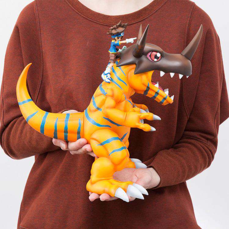Digimon Greymon & Taichi PVC Staty megahouse