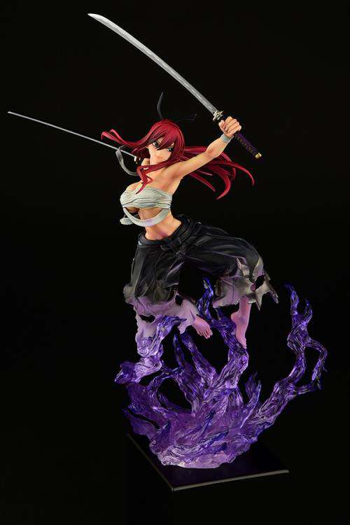Fairy Tail Erza Scarlet Samurai Shikkoku Statue orcatoys