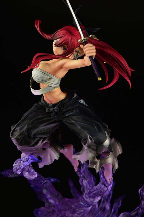 Fairy Tail Erza Scarlet Samurai Shikkoku Statue orcatoys