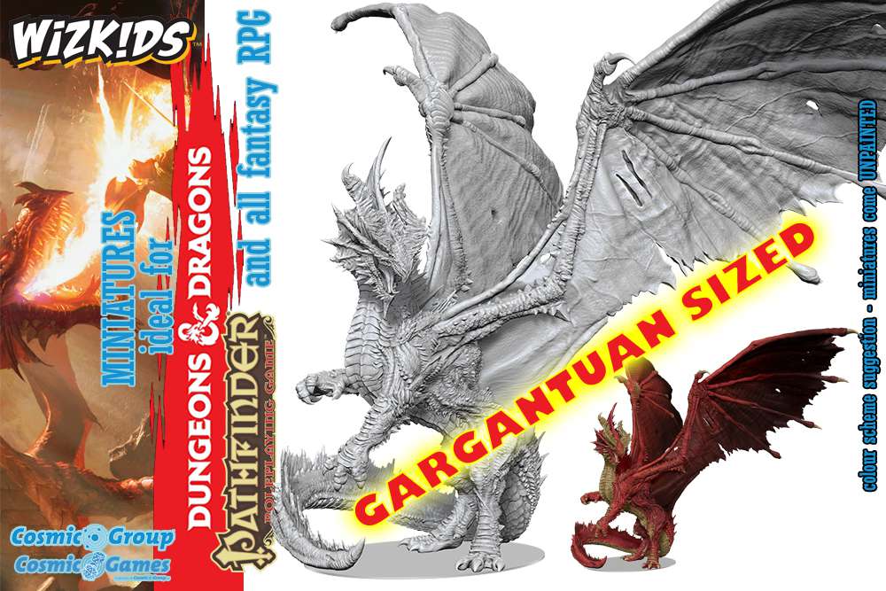 D&D Nolzur's Marvelous Unpainted Miniatures: Gargantuan Red Dragon wizkids