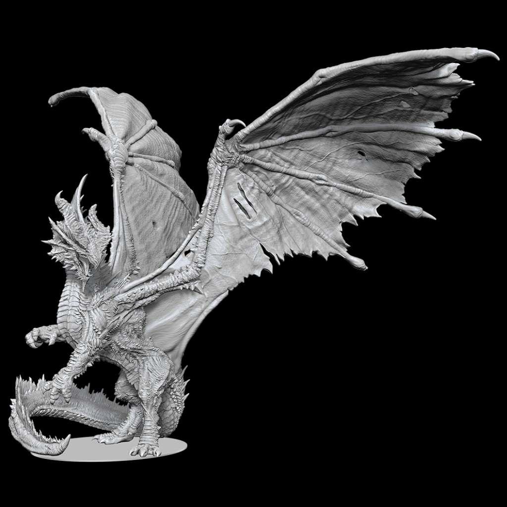 D&D Nolzur's Marvelous Unpainted Miniatures: Gargantuan Red Dragon - Robotto