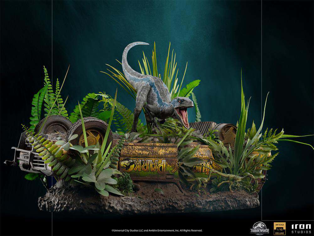 Jurassic World Blue Deluxe Staty 1/10 iron studios