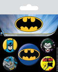 Batman Badges Pack - 5 Metall Emaljerade Pins pyramid international
