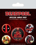Deadpool Badge Pack - 5 Metall Emaljerade Badges pyramid international