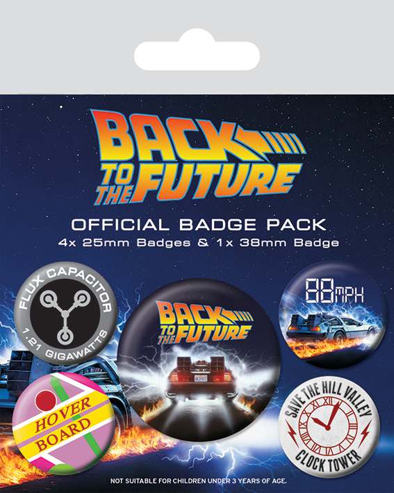 Back to the Future DeLorean Badge Pack pyramid international