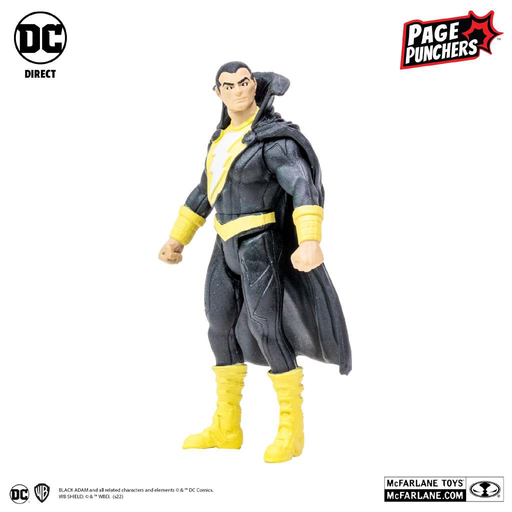 DC Page Punch Black Adam + Comic 3-Inch Action Figure mcfarlane toys