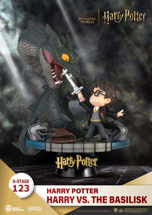 D-stage Harry Potter Staty: Harry vs Basilisk beast kingdom