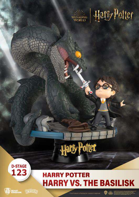 D-stage Harry Potter Staty: Harry vs Basilisk beast kingdom