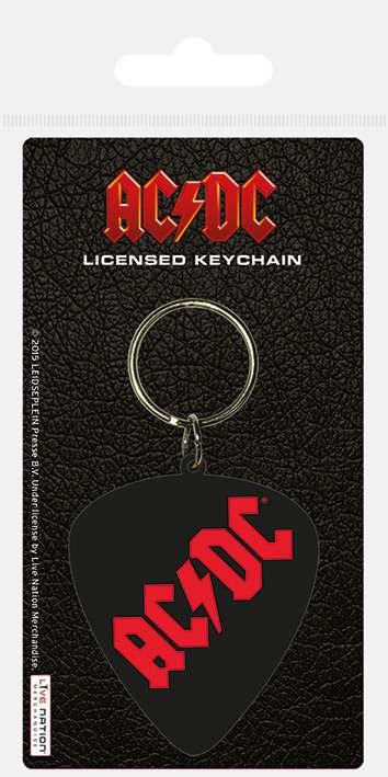 AC/DC Plectrum Gumminyckelring - Robotto