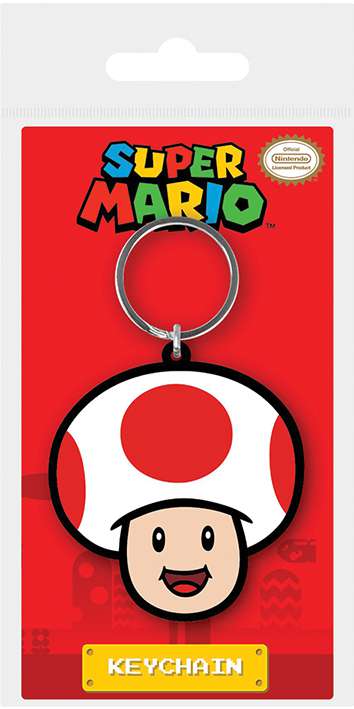 Super Mario Toad gummikeyring