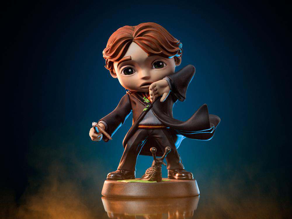 Harry Potter Ron Weasley Brytna Trollstav MiniCo iron studios