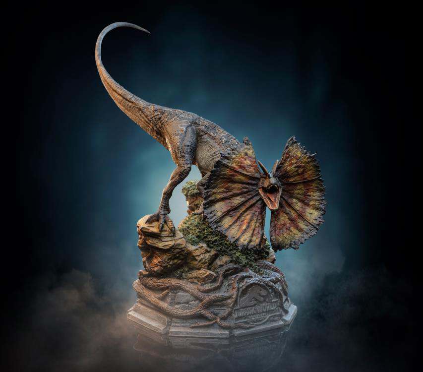 Jurassic World Dilophosaurus 1/10 Staty iron studios