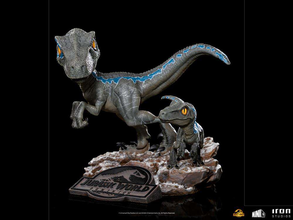 Jurassic World Domination Blue + Beta MiniCo Figurer iron studios