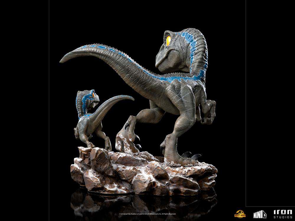 Jurassic World Domination Blue + Beta MiniCo Figurer iron studios