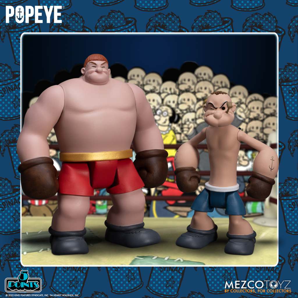 5 Points Popeye & Oxheart Box Set mezco toys