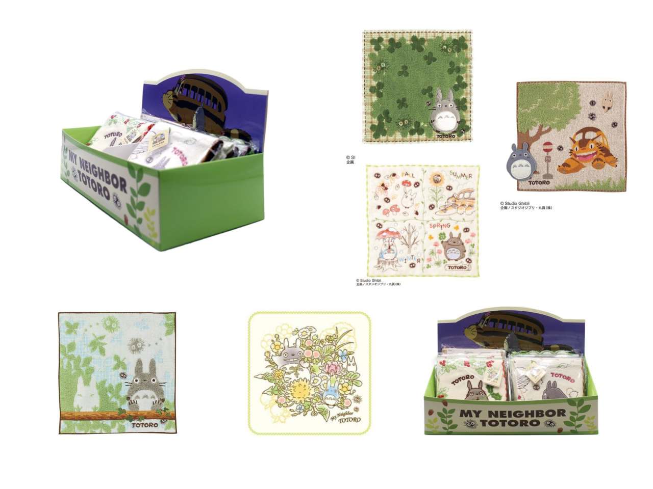 Ghibli Totoro Mini Handdukar Display (10 stycken) studio ghibli