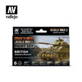 British Armour Infantry Color Set 70204 vallejo