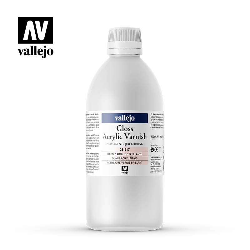Auxiliary Gloss Varnish 500ml - Högkvalitativ Ytbehandling vallejo