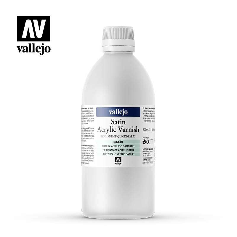 Auxiliary Satin Varnish 500ml - 28519 vallejo