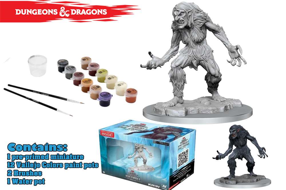 D&D Nolzur Miniature Paint Kit - Ice Troll wizkids