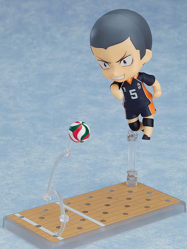 Haikyu!! Ryunosuke Tanaka Nendoroid - Karasuno Volleyball Ace orange rouge