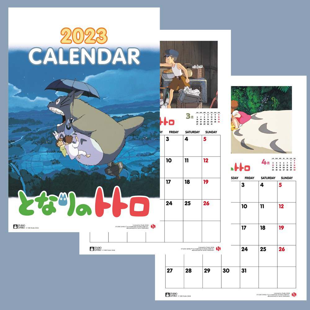 Totoro 2023 Kalender studio ghibli