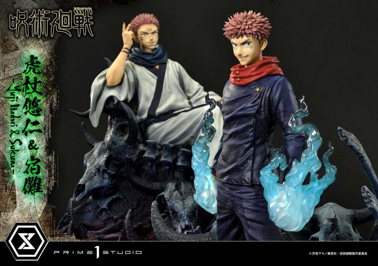 Jujutsu Kaisen Yuji och Sukuna Staty Set prime 1