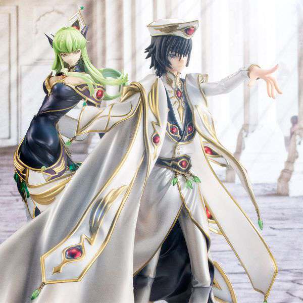 Code Geass Lelouch & C.C. G.E.M. Statue Set megahouse