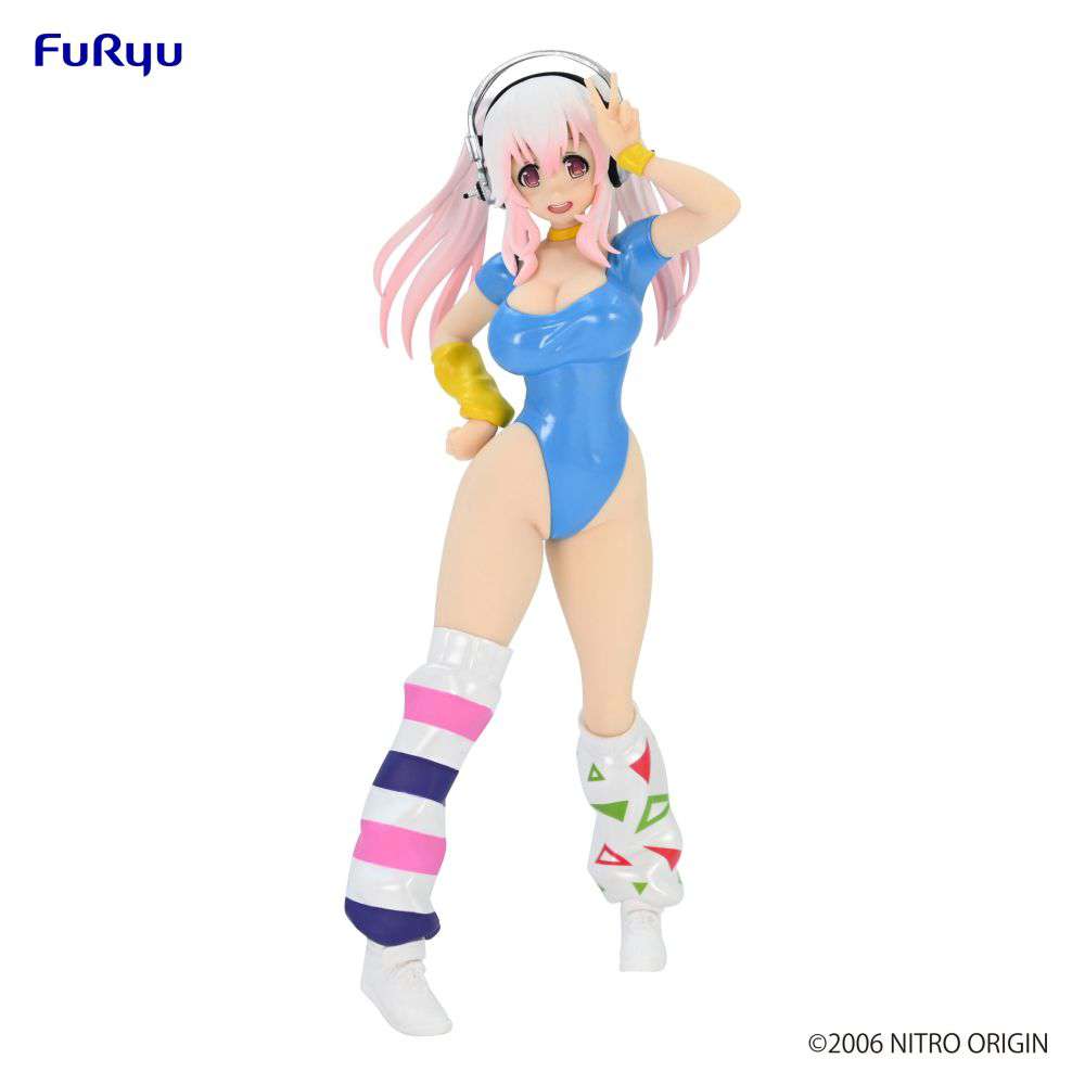 Super Sonico 80s Blå Konceptfigur furyu