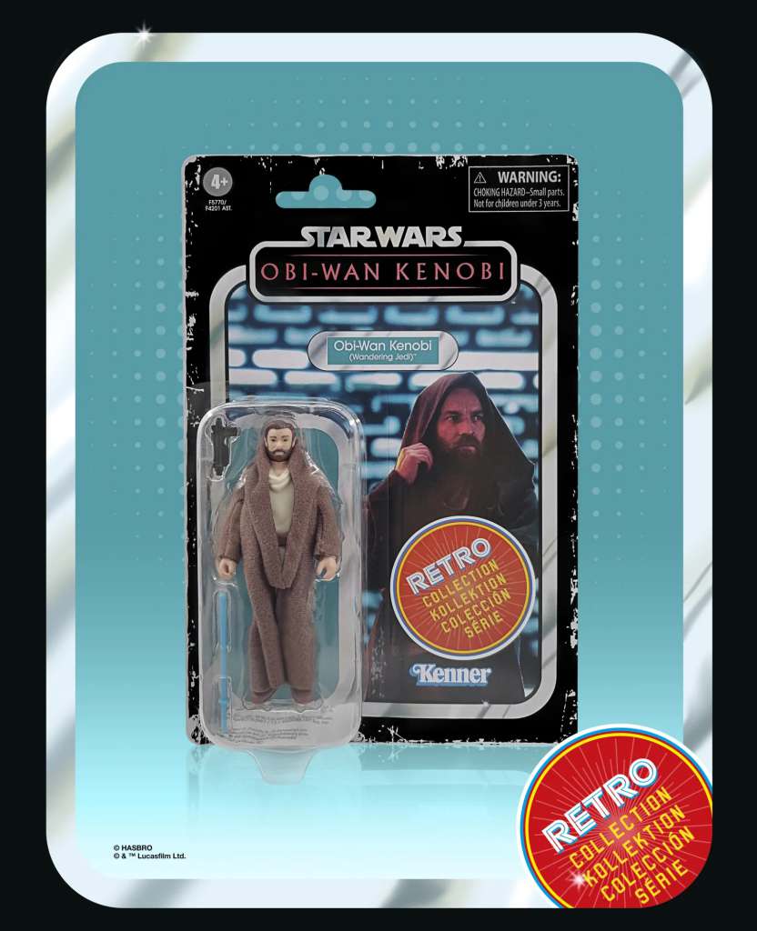 Star Wars Retro Obi-Wan Kenobi (Wandering Jedi) Actionfigur hasbro