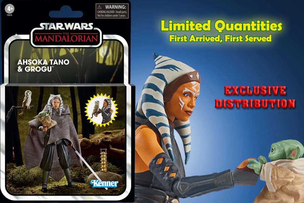 Star Wars Vintage Ahsoka Tano & Grogu Limited Edition Set hasbro