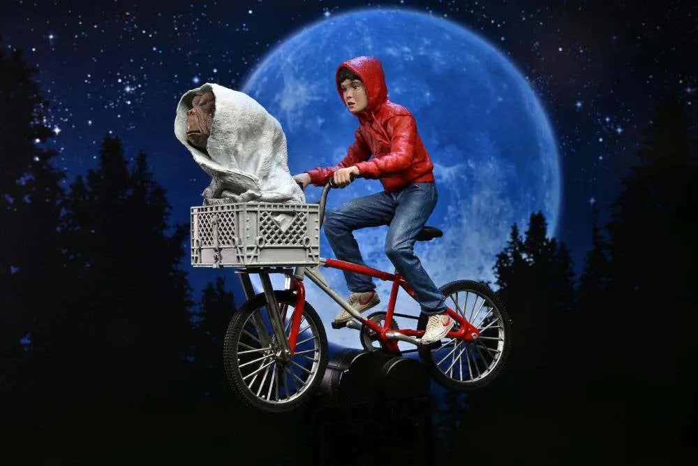 E.T. 40-årsjubileum Elliott och E.T. på cykel