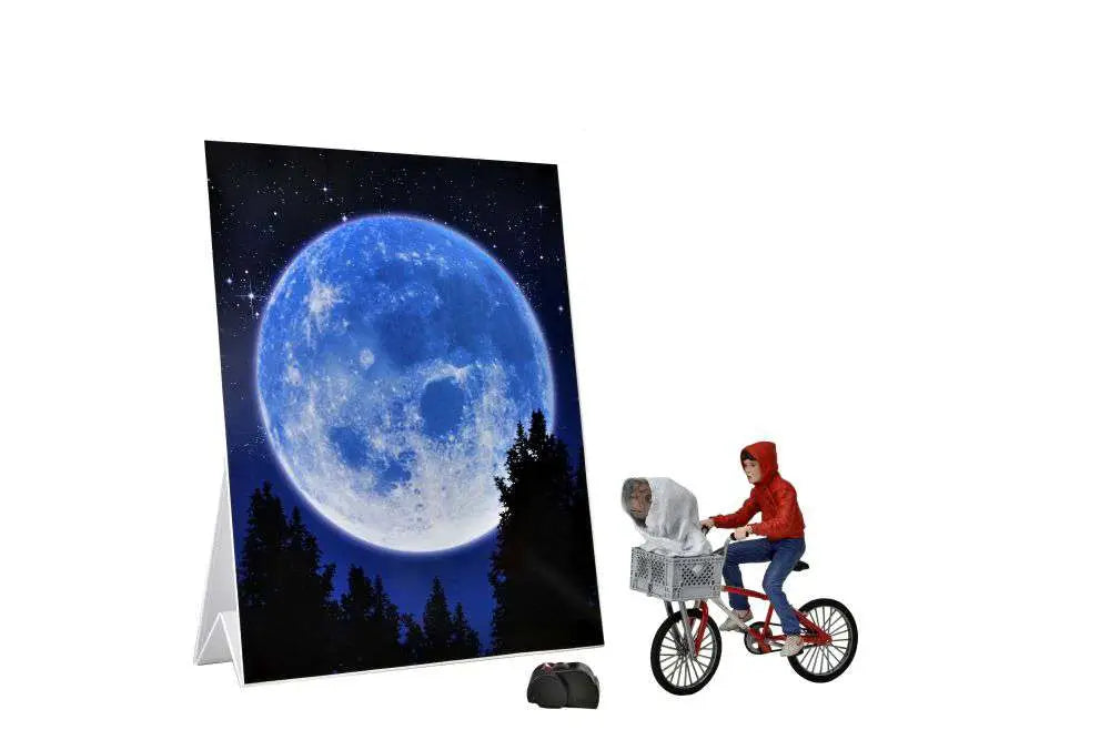 E.T. 40-årsjubileum Elliott och E.T. på cykel