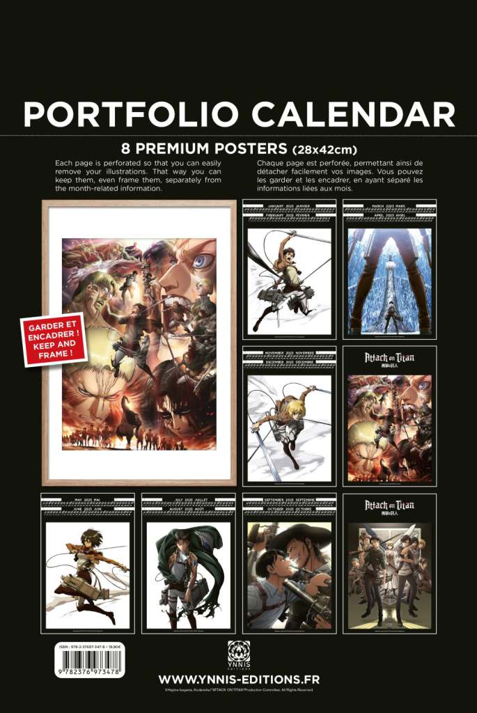 Attack on Titan 2023 Kalender don t panic games
