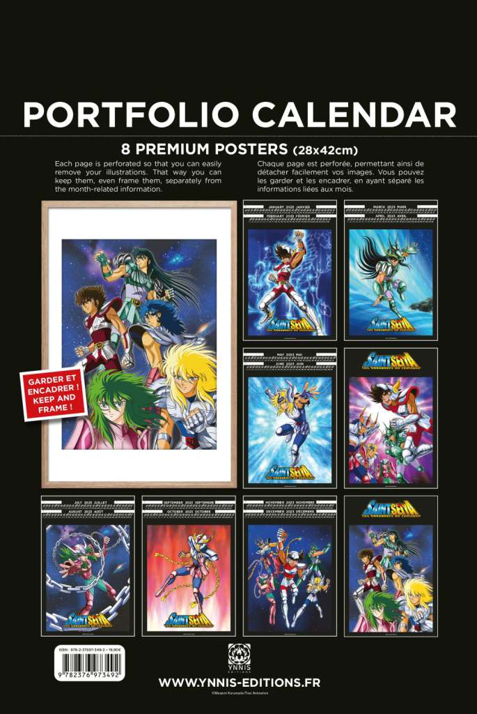 Saint Seiya 2023 Kalender - Lyxig och Stor don t panic games