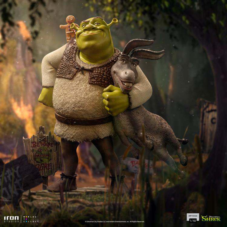 Shrek och Donkey 1/10 Staty iron studios