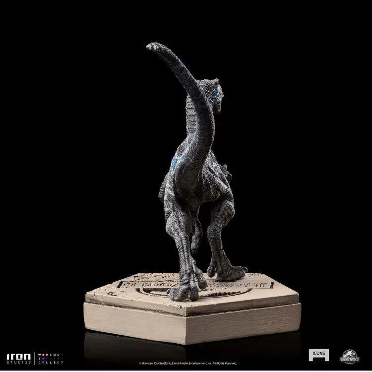 Jurassic World Icons Velociraptor Blue Figur