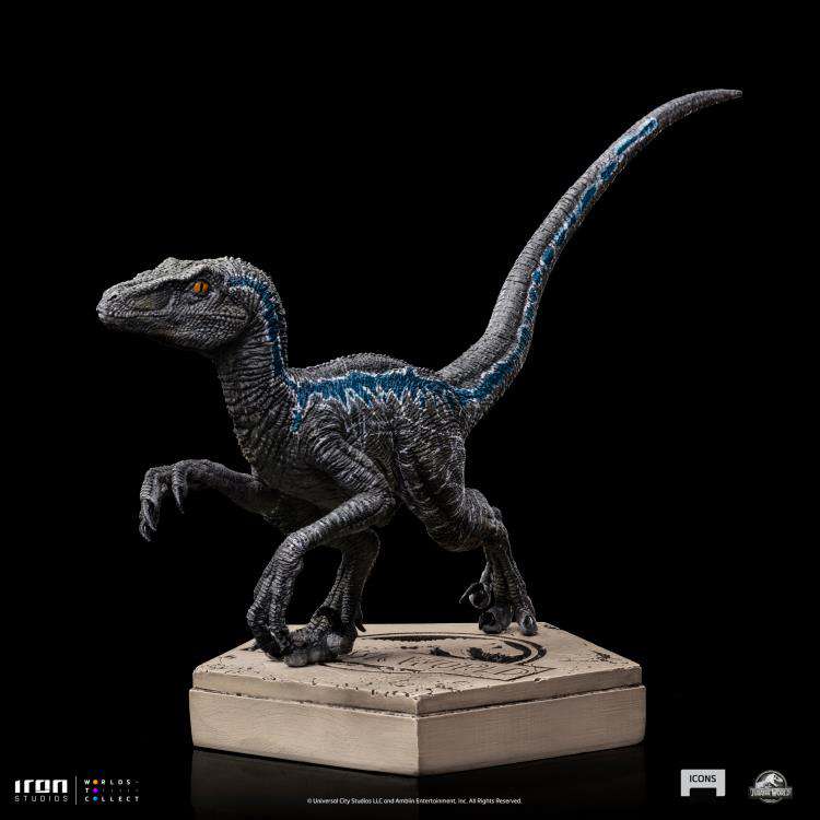 Jurassic World Velociraptor Blue Staty iron studios