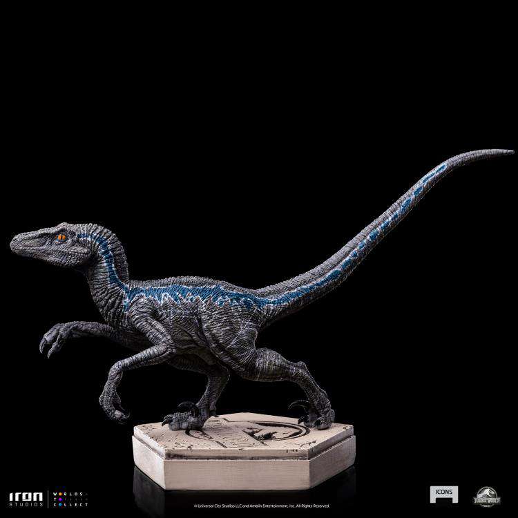 Jurassic World Velociraptor Blue Staty iron studios