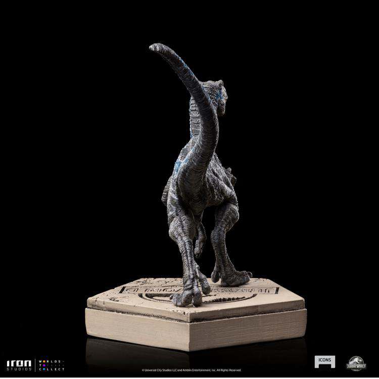 Jurassic World Velociraptor Blue Staty iron studios