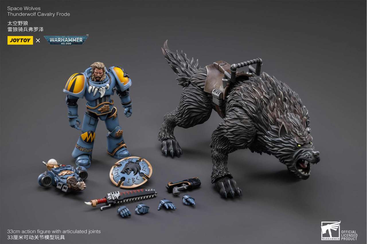 WH40K Space Wolves Thunderwolf Cavalry Figurer joytoy