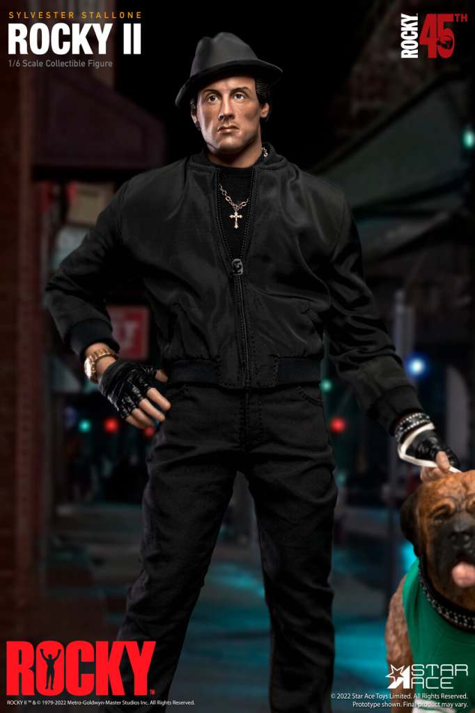 Rocky Balboa Svart Kostym 1/6 Deluxe Figur star ace