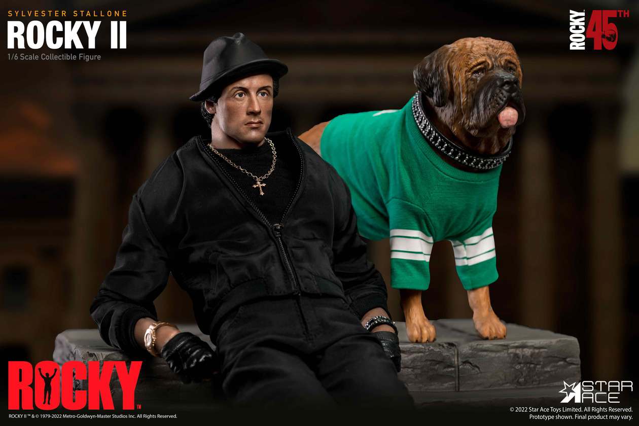Rocky Balboa Svart Kostym 1/6 Deluxe Figur star ace