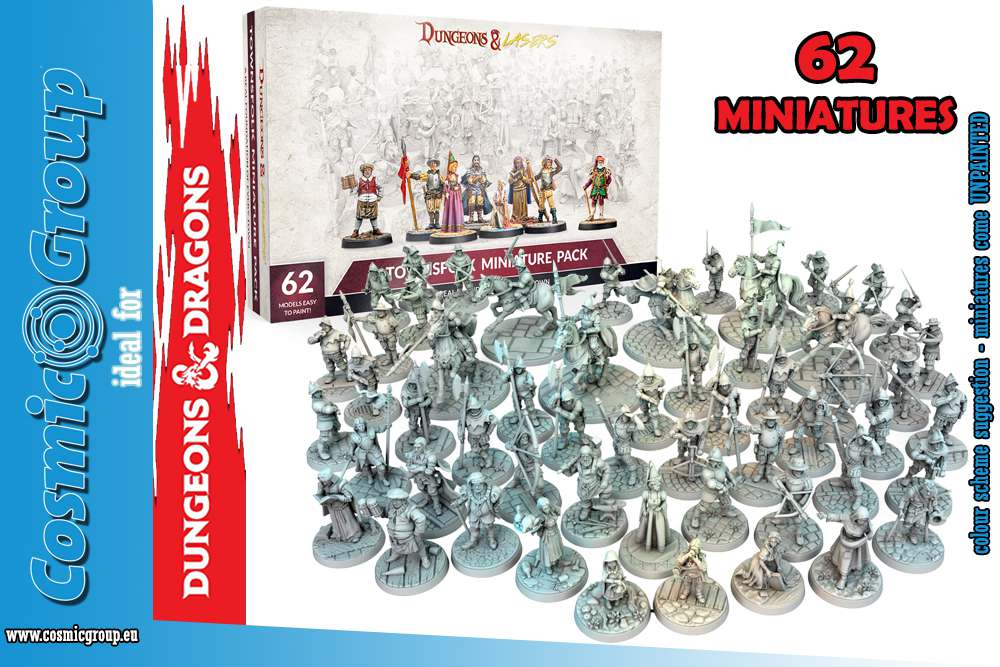 Dungeons & Laserstownsfolk Miniature Pack - Bygg Din Egen Hjälte archon games