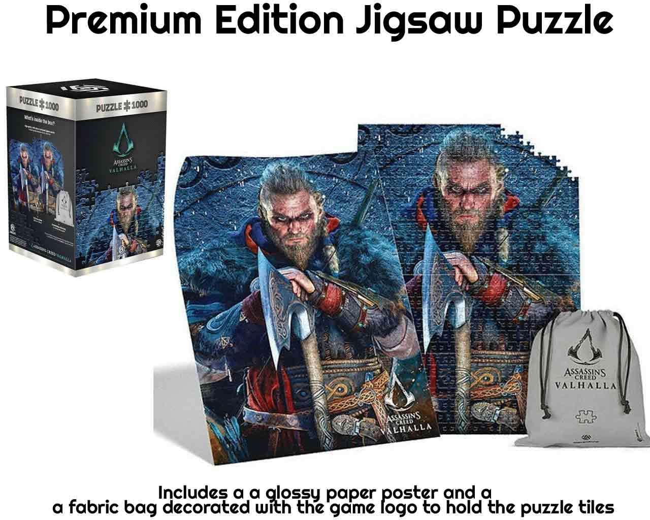 Assassin's Creed Valhalla: Eivor - Premium Edition Jigsaw Puzzle 1000 Bitar cenega